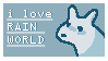 i love rain world stamp